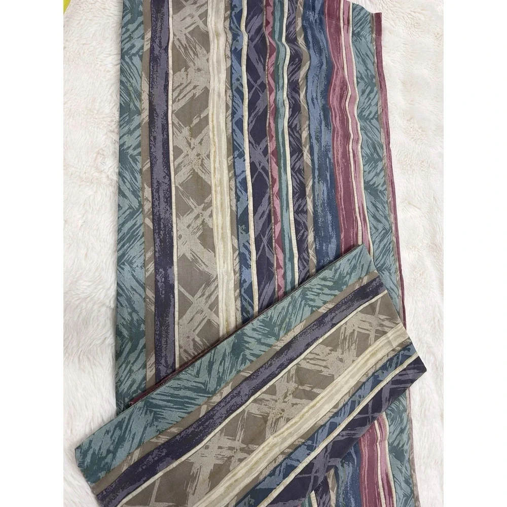 Vintage Springs Pillowcase Pair King Abstract Memphis Southwest Multicolor 80s